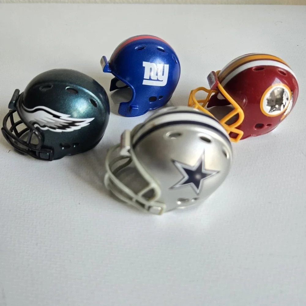 4 NFL Riddell Pocket Pro Helmet Lot NFC‎ East Mini Football Vintage 1.5